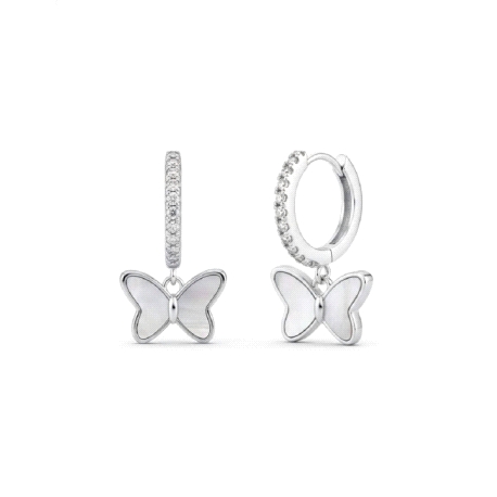 Aros plata de ley mariposa                                                                          