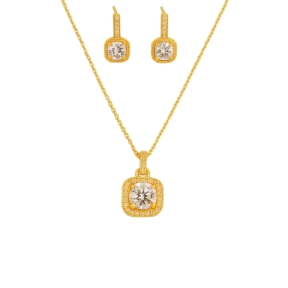 Juego Plata Chapada Circonitas                                                                      