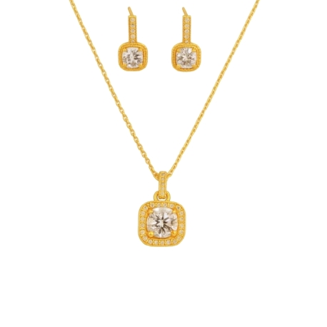 Juego Plata Chapada Circonitas                                                                      