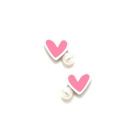 Pendientes Agatha Ruiz dela Prada Corazón perla                                                     