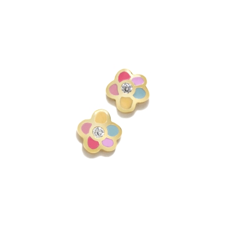 Pendientes Agatha Ruiz de la Prada flor pastel                                                      