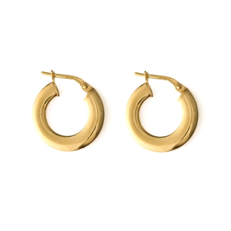 Aros plata d eley chapados planos                                                                   