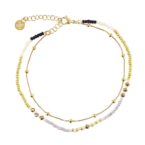 Tobillera anartxy doble dorada                                                                      