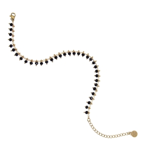 Tobillera Anartxy cristal negro                                                                     