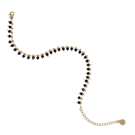 Tobillera Anartxy cristal negro                                                                     