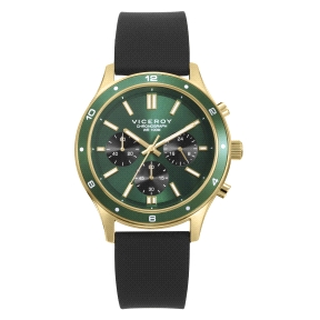 RELOJ VICEROY CRONO ACERO Y ALUMINIO IP DORADO CORREA SR VA                                         
