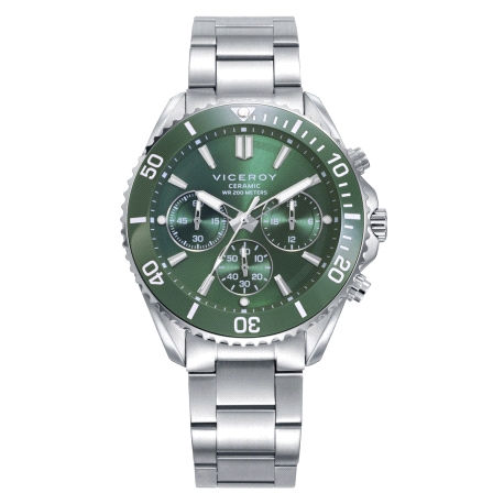 RELOJ VICEROY CRONO ACERO CERAMICA BRAZALETE SR VA                                                  