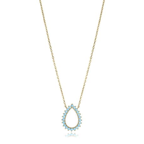 COLLAR PLATA DE LEY BAÑO ORO CIRC SRA JWLS                                                          
