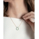 COLLAR PLATA DE LEY BAÑO ORO CIRC SRA JWLS                                                          