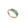 ANILLO VICEROY PLATA DE LEY BAÑO ORO PIEDRA SRA JWLS                                                