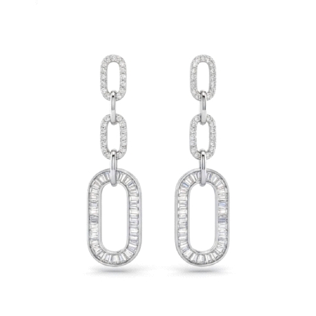 Pendientes plata de ley maxi                                                                        