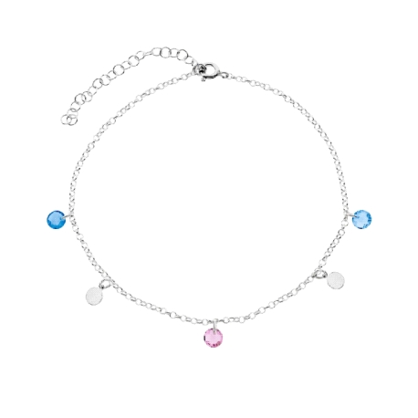 TOBILLERA PLATA CIRCULOS                                                                            