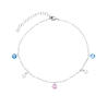 TOBILLERA PLATA CIRCULOS                                                                            