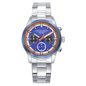 RELOJ VICEROY CRONO ACERO IP AZUL BRAZALETE SR VA                                                   