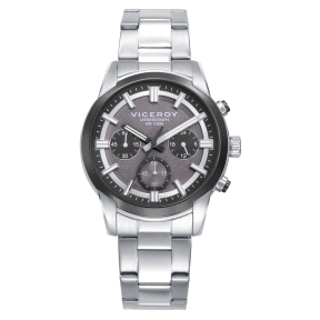 RELOJ VICEROY CRONO ACERO IP GRIS BRAZALETE SR VA                                                   