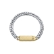 PULSERA VICEROY BICOLOR ABRAHAM MATEO ACERO E IP DORADO PLACA SR FASHI                              