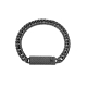 PULSERA ACERO IP NEGRO PLACA SR FASHION                                                             