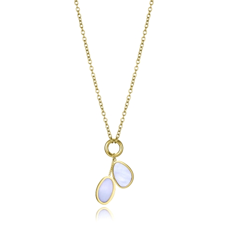 COLLAR VICEROY ACERO IP DORADO MADRE PERLA SRA FSHN                                                 