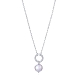 COLLAR PLATA DE LEY BAÑO RODIO PERL SRA JWLS                                                        