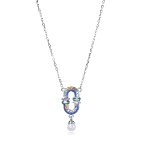 COLLAR PLATA DE LEY BAÑO RODIO CIRC SRA JWLS                                                        