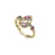 ANILLO PLATA DE LEY BAÑO ORO CIRC SRA JEWELS                                                        