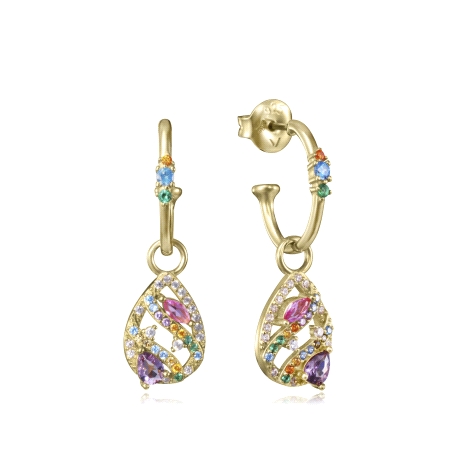 PEND PLATA DE LEY BAÑO ORO CIRC SRA JEWELS                                                          