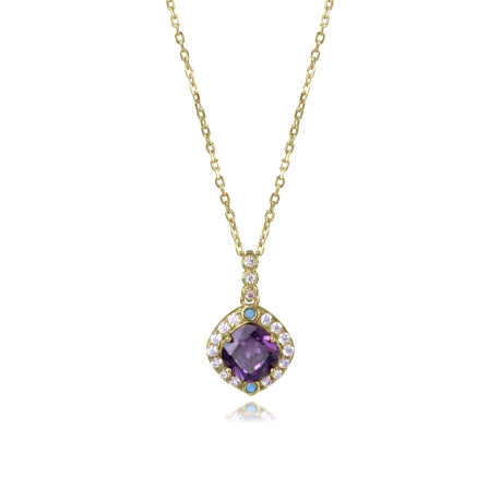 COLLAR PLATA DE LEY BAÑO ORO CRIST SRA JWLS                                                         