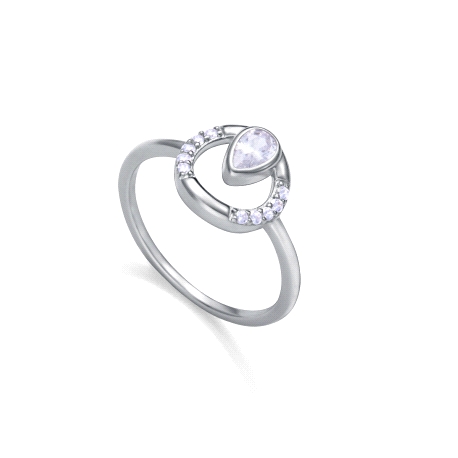 ANILLO PLATA DE LEY BAÑO RODIO CIRC SRA JWLS                                                        