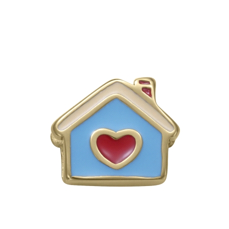 MOTIVO ACERO IP DORADO ESMALTE CASA SRA FN                                                          