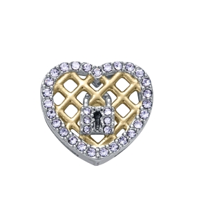 MOTIVO ACERO E IP DORADO CIRC CORAZON SRA FN                                                        