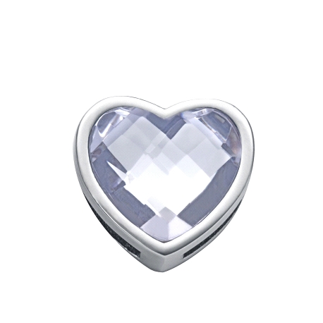 MOTIVO ACERO Y CRISTAL CORAZON SRA FASHION                                                          