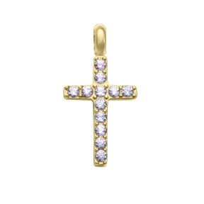 COLGANTE ACERO IP DORADO CIRC CRUZ SRA FN                                                           