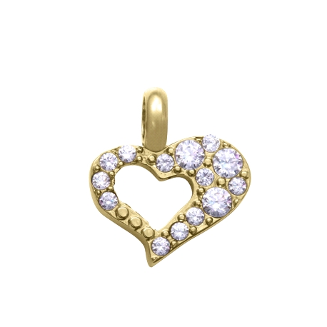 COLGANTE ACERO IP DORADO CIRC CORAZON SRA FN                                                        