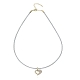 COLGANTE ACERO IP DORADO CIRC CORAZON SRA FN                                                        