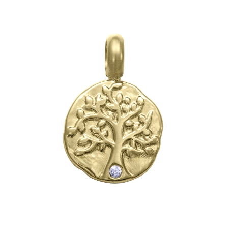 COLGANTE ACERO IP DORADO CIRC ARBOL SRA FN                                                          