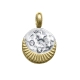 COLGANTE ACERO E IP DORADO CIRC LUNA SRA FN                                                         