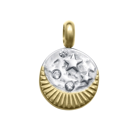 COLGANTE ACERO E IP DORADO CIRC LUNA SRA FN                                                         