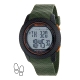 Reloj Marea Digital Podometro Verde Militar                                                         
