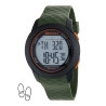 Reloj Marea Digital Podometro Verde Militar                                                         