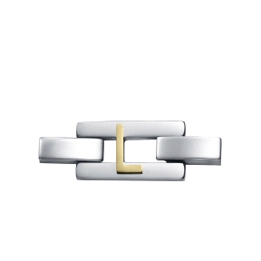 MOTIVO LETRA L ACERO E IP DORADO  SR FASHION                                                        