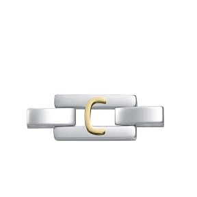 MOTIVO LETRA C ACERO E IP DORADO  SR FASHION                                                        