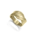 ANILLO ACERO IP DORADO LISO/ TEXTURA SRA FSN                                                        
