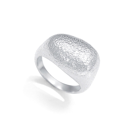 ANILLO VICEROY ACERO CHAPADO PLATA TEXTURA SRA FASHION                                              